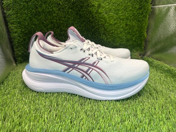 Asics Shoes - Asics Gel-Nimbus 28 1012B899 Athletic Sneaker Women's 9.5 White Knit Gym Running